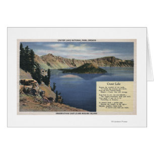 Cartão Crater Lake, Oregon - Observação
