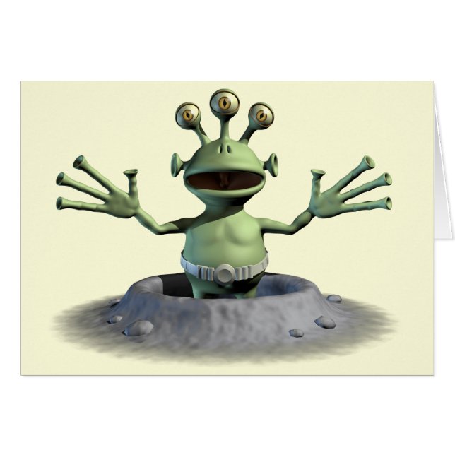 Cartão Cratera estrangeira (Frente Horizontal)