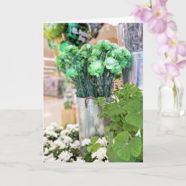 Cartão Cravos do dia de São Patrício (Orquídea)