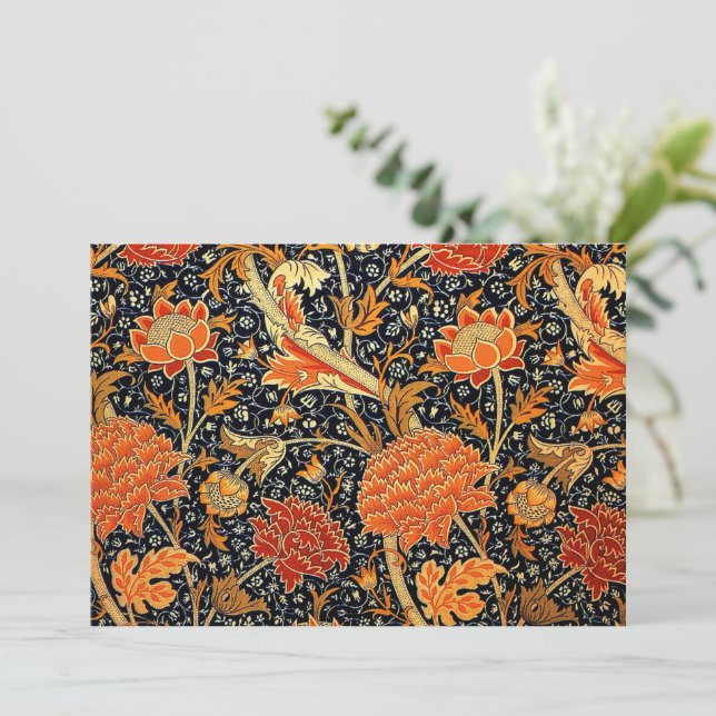 Cartão Cray, um design William Morris, (Em pé/Frente)