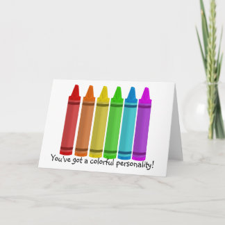 Cartão Crayon Greeting Card