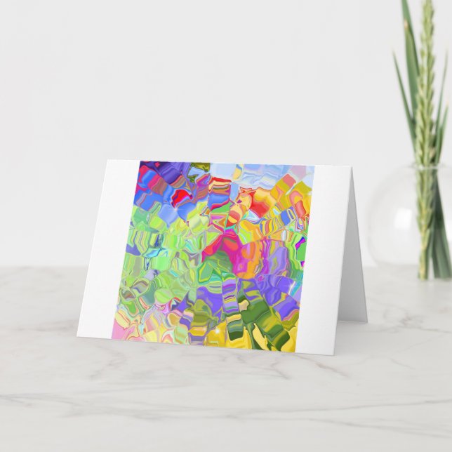 Cartão Crayons derretidos (Frente)