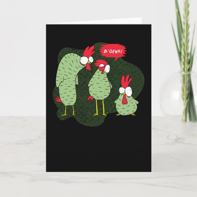 Cartão Crazy Chicken (Frente)