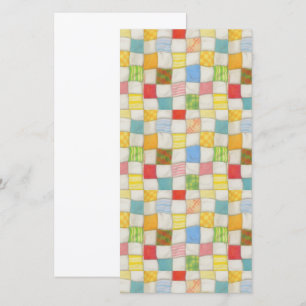 Cartão CRAZY QUILT 8x4 Flat Card / Vertical