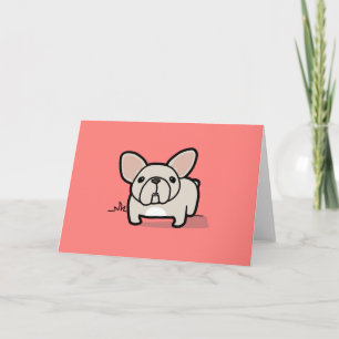 Cartão Cream Frenchie
