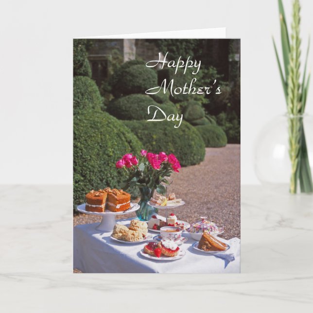 Cartão Cream tea mother's day card (Frente)
