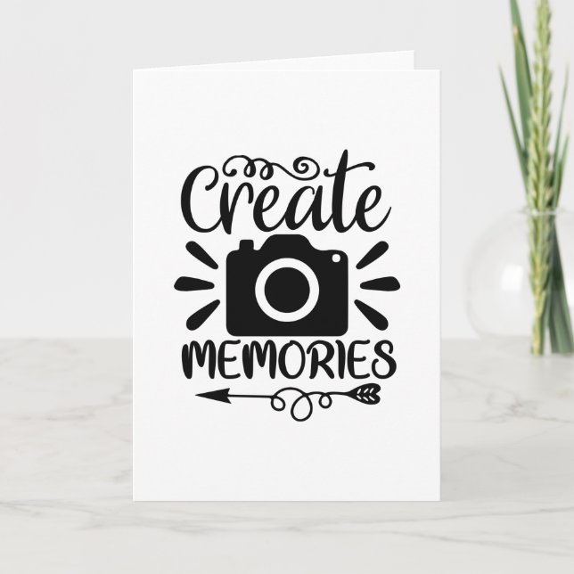 Cartão Create memories (Frente)