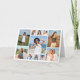 Cartão Create Your Own 11 Photo Collage Folded