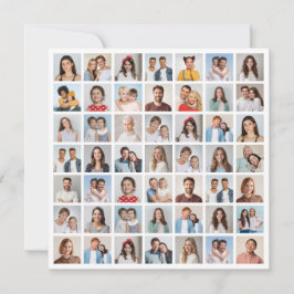 Cartão Create Your Own 49 Photo Collage Greeting