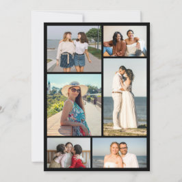 Cartão Create Your Own 6 Photo Collage Greeting