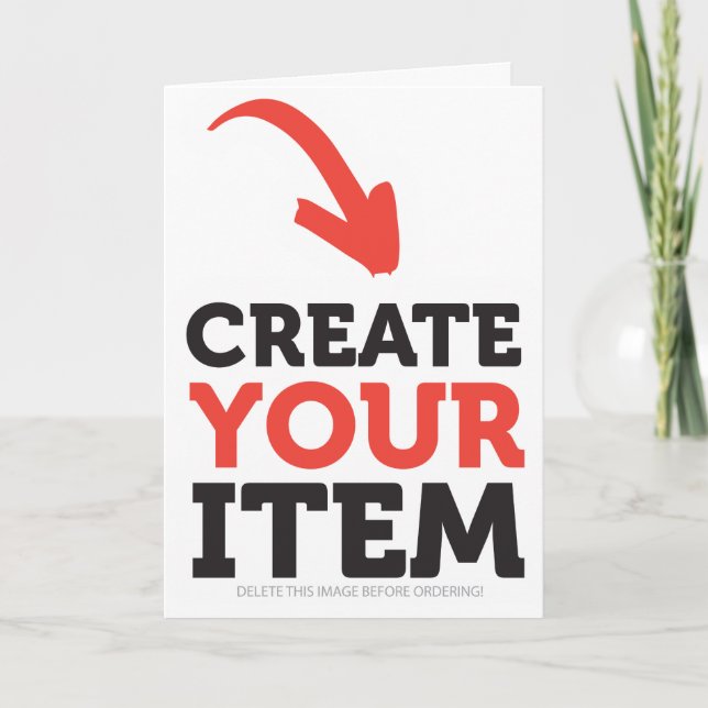 Cartão CREATE-YOUR-OWN Custom upload design Christmas (Frente)