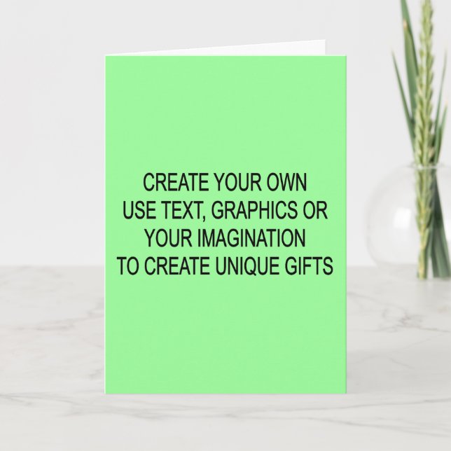 Cartão Create Your Own Greetings Cards (Frente)