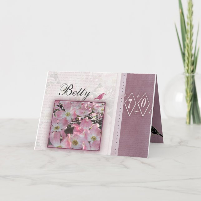 Cartão Create your own personalized 70th birthday (Frente)