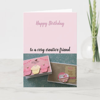 Cartão Creative Friend Birthday Wishes