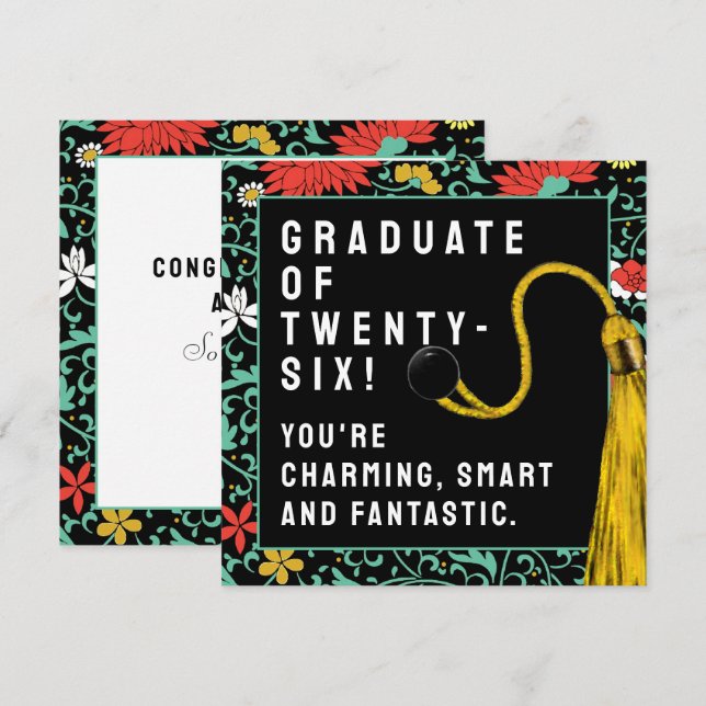 Cartão Creative Graduation 2024 Card (Frente/Verso)