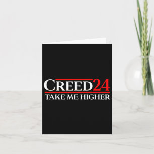 Cartão Creed 24 Take Me Mais alto Flag Estados Unidos Amé