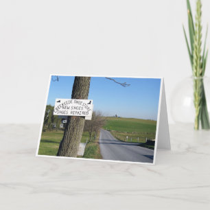 Cartão Creekside Shoe Store Sign