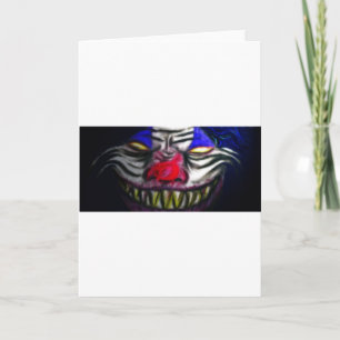 Cartão Creepy Clowm