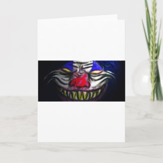 Cartão Creepy Clowm