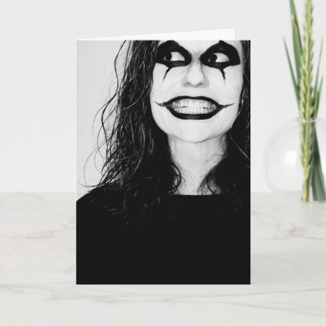 Cartão Creepy sarcastic Mother's Day card (Frente)