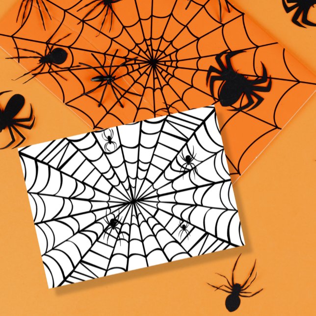 Cartão Creepy Spider Web (Criador carregado)