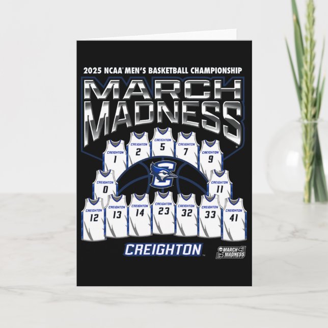 Cartão Creighton March Madness 2025 Men's Sketll Nil  (Frente)