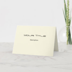 Cartão Creme Color/Basic Paper Greeting Card