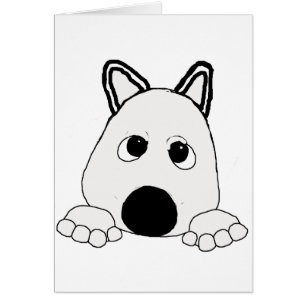 Cartão creme de xiba para inu