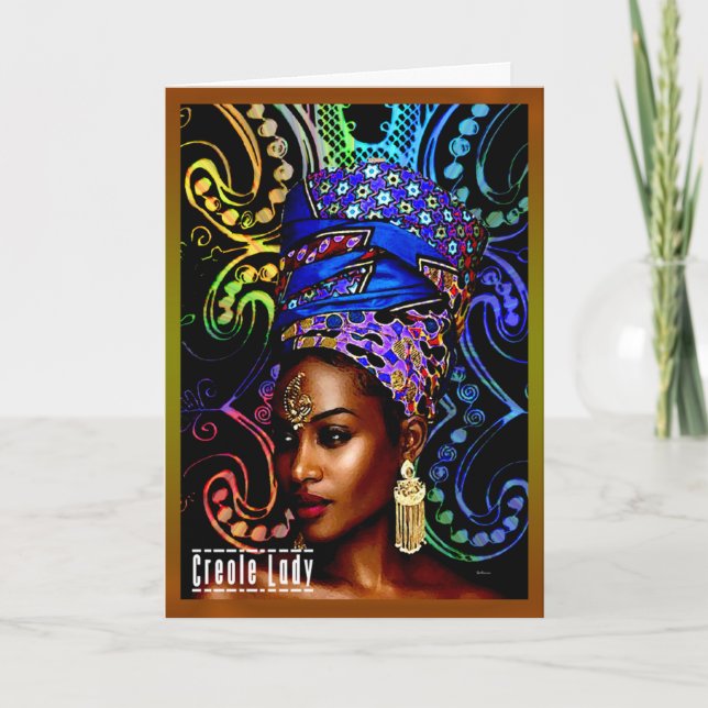 Cartão Creole Lady (Frente)