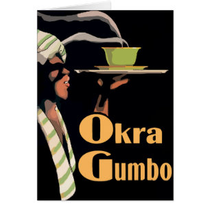 Cartão Creole Okra Gumbo
