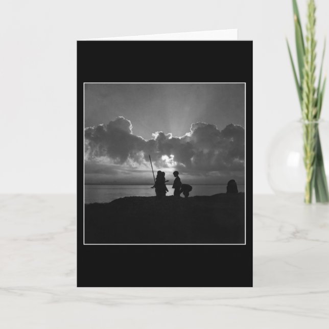 Cartão CREPUSCULAR do DIVERTIMENTO (fundo preto) (Frente)