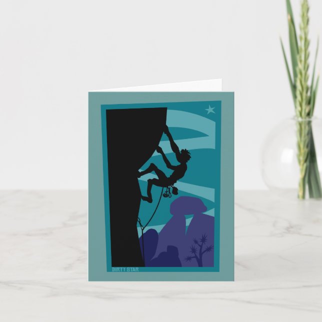 Cartão crepuscular do montanhista (Frente)