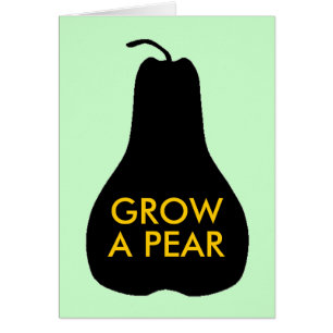 Cartão Cresça uma pera