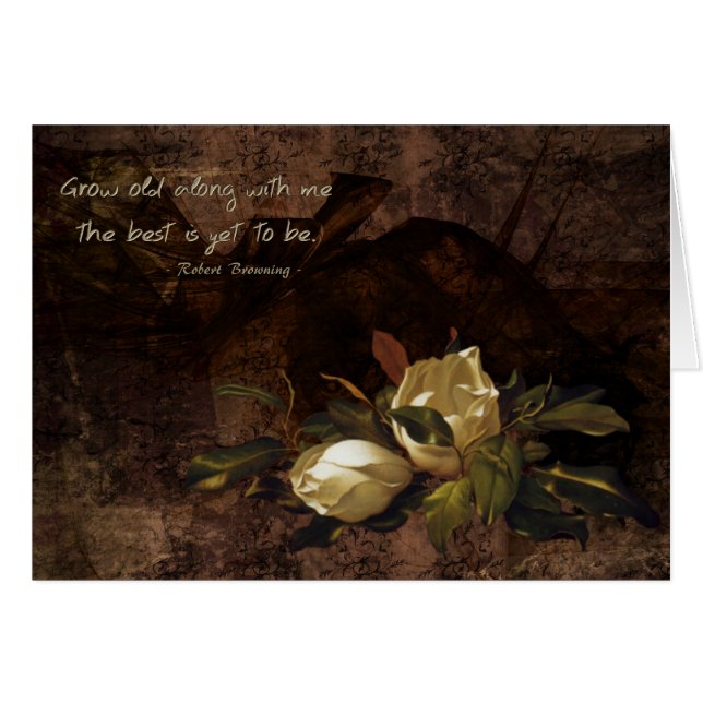 Cartão Cresça velho comigo (Frente Horizontal)