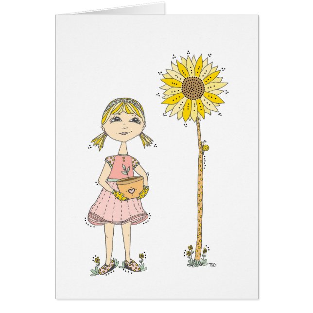 Cartão Crescimento lento... (Frente)