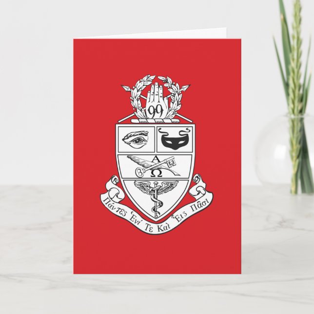 Cartão Crest da Kappa Psi (Frente)