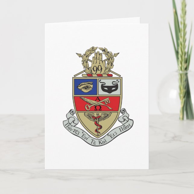 Cartão Crest da Kappa Psi (Frente)