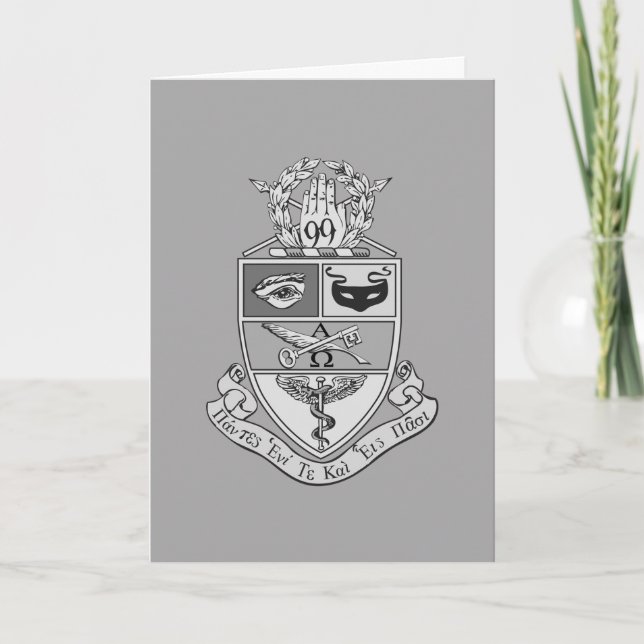 Cartão Crest da Kappa Psi (Frente)