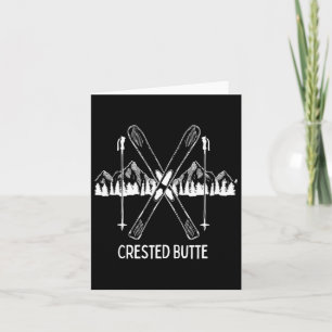 Cartão Crested Butte Co Rocky Mountain Colorado Ski Neve