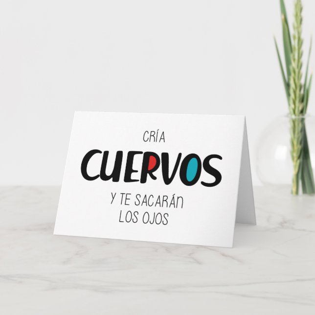 Cartão Cria corvos (Frente)