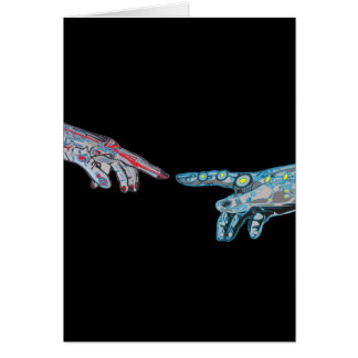 Cartão Criação de Cyber-Adam