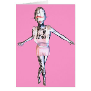 Cartão criada robótica