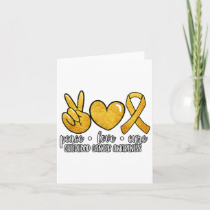 Cartão Criança Cancer Consciência Paz Amor Cura Childho