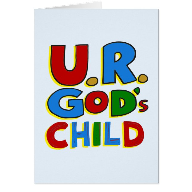 Cartão Criança de Deus (Frente)