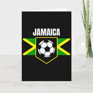 Cartão Criança de futebol Jamaica