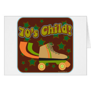 Cartão Criança dos anos setenta