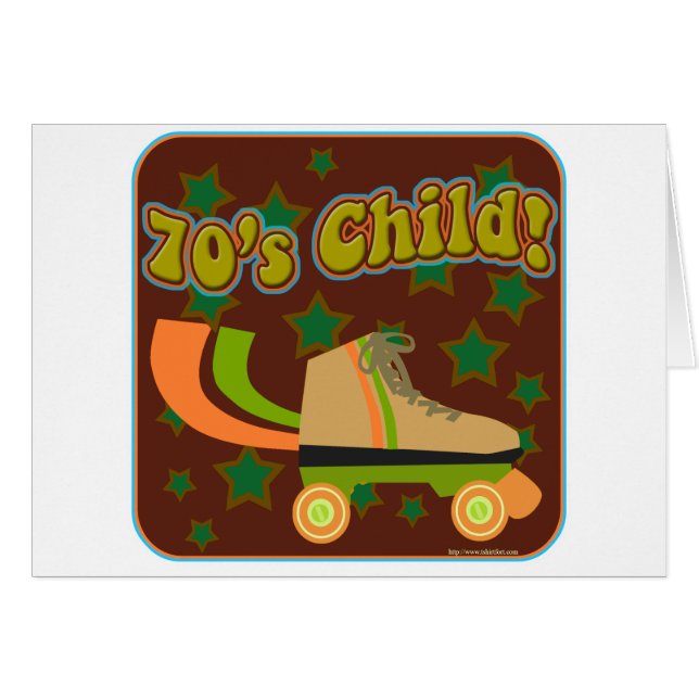 Cartão Criança dos anos setenta (Frente Horizontal)