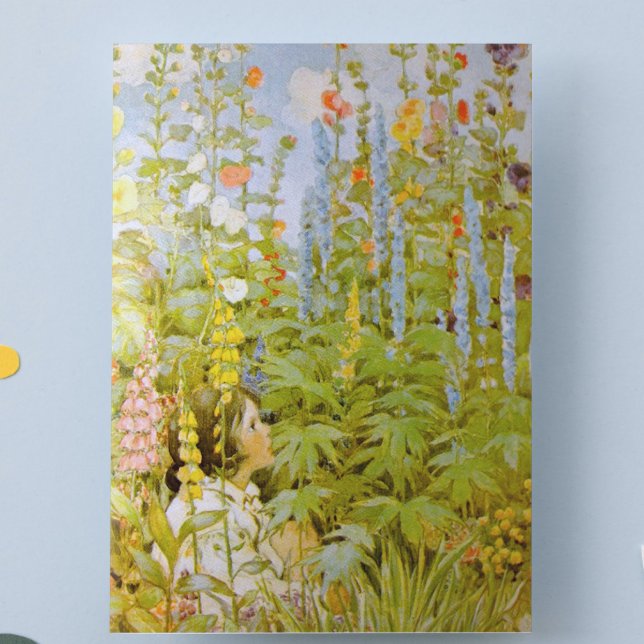 Cartão Criança em um Jardim (Criador carregado)