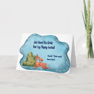 Cartão Criança ganha futebol com pernas quebradas