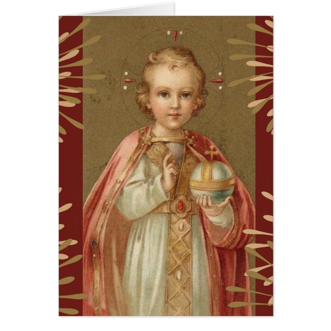 Cartão Criança Jesus de Praga (Frente)